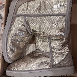UGG classic short sparkle boots